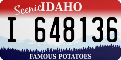 ID license plate I648136