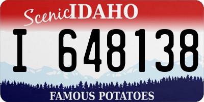 ID license plate I648138