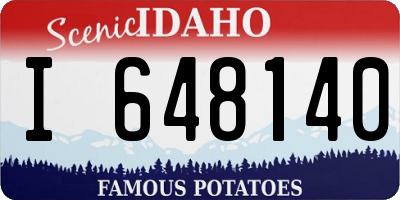 ID license plate I648140