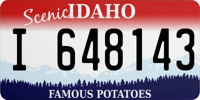 ID license plate I648143