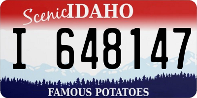ID license plate I648147