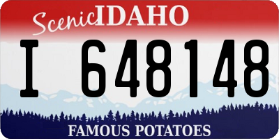 ID license plate I648148