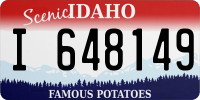 ID license plate I648149