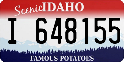ID license plate I648155