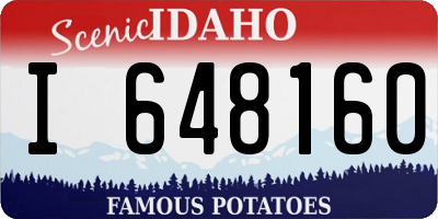 ID license plate I648160