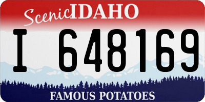 ID license plate I648169