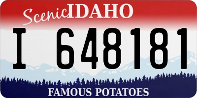 ID license plate I648181