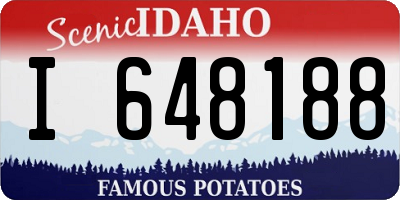 ID license plate I648188