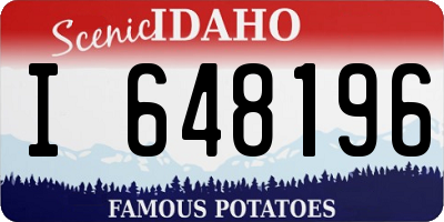 ID license plate I648196