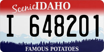 ID license plate I648201
