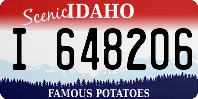 ID license plate I648206
