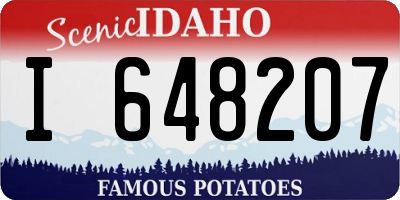 ID license plate I648207