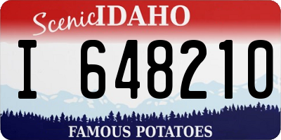 ID license plate I648210