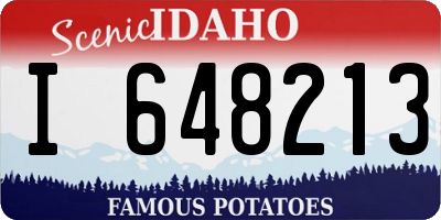 ID license plate I648213