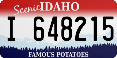 ID license plate I648215