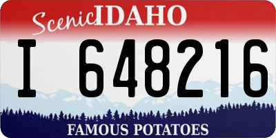 ID license plate I648216