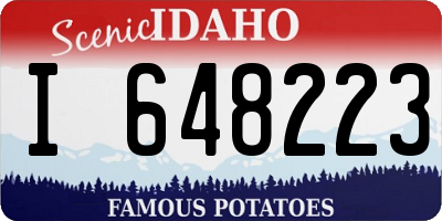 ID license plate I648223