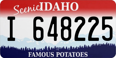 ID license plate I648225