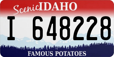 ID license plate I648228