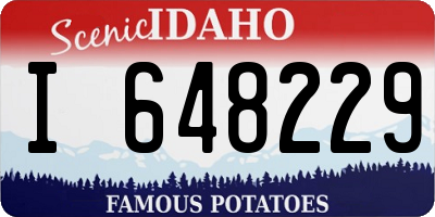 ID license plate I648229