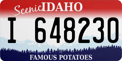 ID license plate I648230