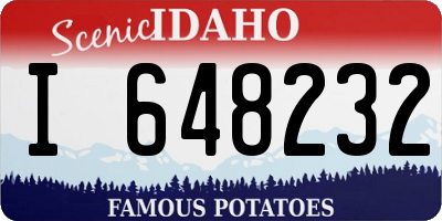 ID license plate I648232