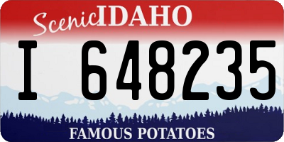 ID license plate I648235