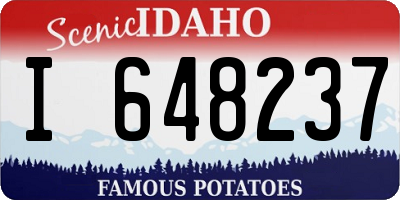 ID license plate I648237