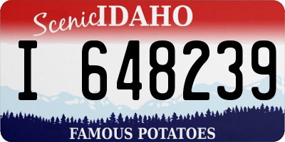 ID license plate I648239