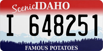 ID license plate I648251