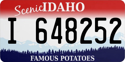 ID license plate I648252