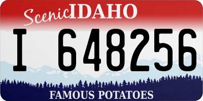 ID license plate I648256