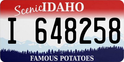 ID license plate I648258