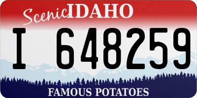 ID license plate I648259