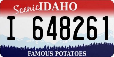 ID license plate I648261