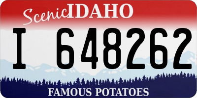 ID license plate I648262