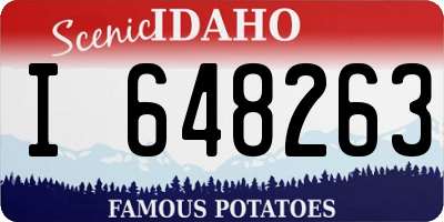 ID license plate I648263