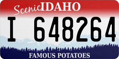 ID license plate I648264