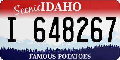 ID license plate I648267
