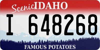 ID license plate I648268