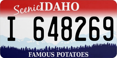 ID license plate I648269