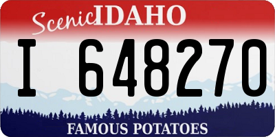 ID license plate I648270