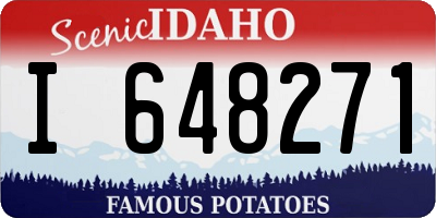 ID license plate I648271