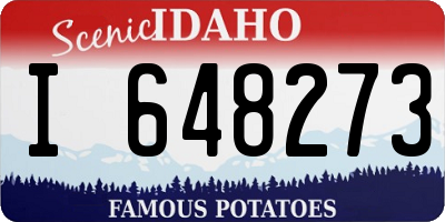 ID license plate I648273