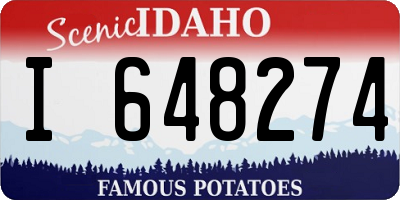 ID license plate I648274