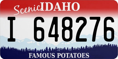 ID license plate I648276