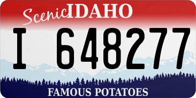 ID license plate I648277