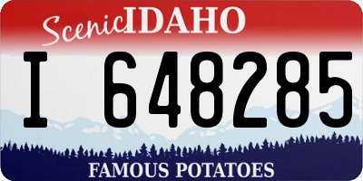 ID license plate I648285