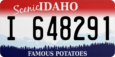 ID license plate I648291