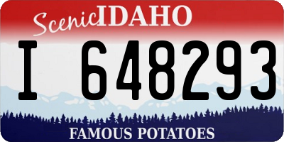 ID license plate I648293
